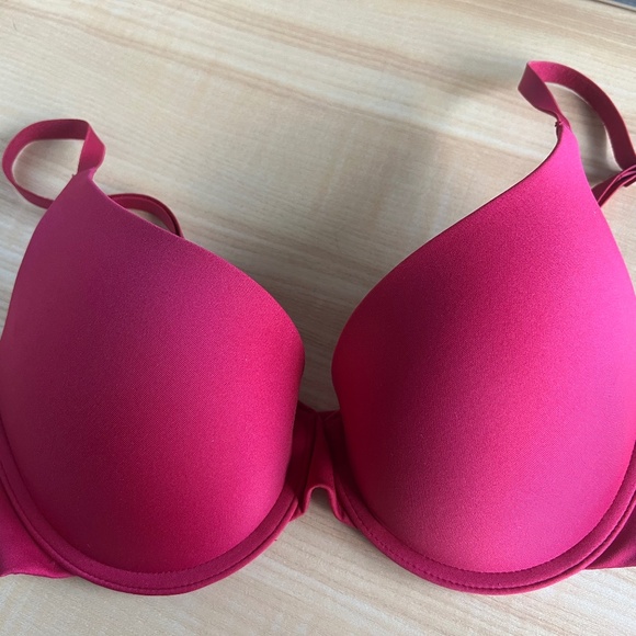 ThirdLove Zero Edge Push-Up Bra in Hot Pink 30E/30DD - Picture 2 of 7